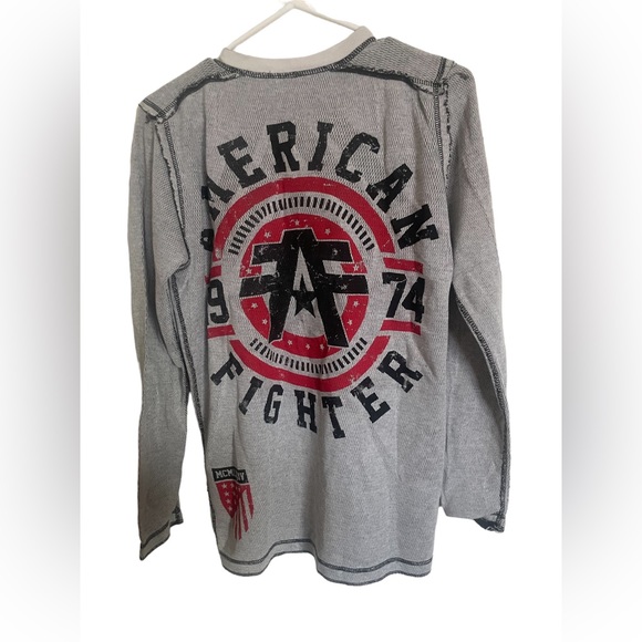 NEW American Fighter by Affliction long sleeve two sided reversible shirt NWOT - Picture 4 of 9